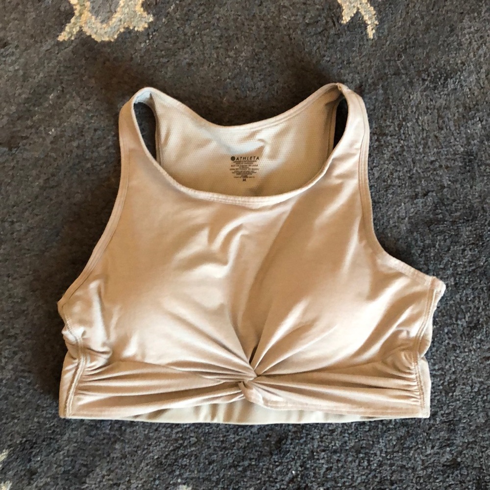 Athleta medium twist crop sports bra.